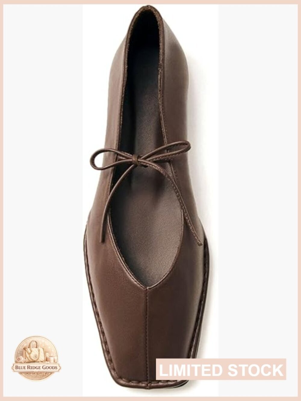 Lace Up Square Toe Ballet Flats Cute Bow Slip On Mary Jane Flats Casual